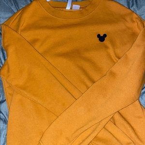 Yellow mickey sweatshirt